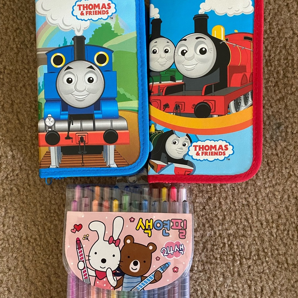 Pens and pencil and school supplies